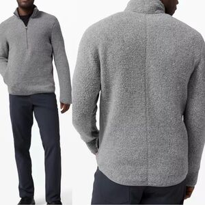 Lululemon Tundra Trek 1/2 Zip Men’s XL Wool Sherpa Fleece Pullover Jacket Shirt